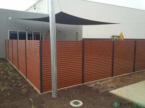 100 x 16mm UV Fencing Frame 4800mm Wood Merbau Aluminium Slat Screen Fence - Picture 6 of 9
