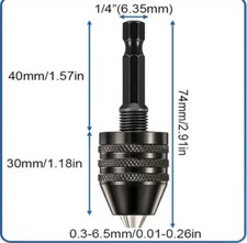Messing-Bohrfutter-Set 8-teilig - Spannzangen 0,5–3 Mm, Mit Inbusschlüssel, Für Mini-Handbohrmaschinen