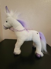 Fao Schwarz Purple Unicorn Plush 12"