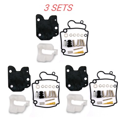 3x Carburetor Repair Kit For Yamaha Outboard 4-stroke 30HP-40HP F25 65W-W0093-01