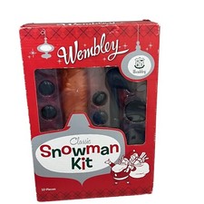 Wembley Classic Snowman Kit 12-Piece Holiday Decoration Set