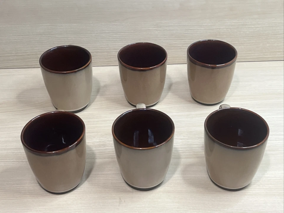 Lote de 6 tazas de café/té Sango NOVA BROWN 4933 12 OZ. Foto 4 de 4