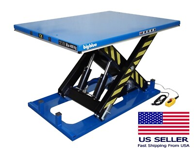 #ad Bigblue Electric Hydraulic Powered Scissor Lift Table 48quot;x68x40 8800lb 4000KG 72 $3299.00