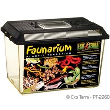 Exo Terra Faunarium Standard Medium Plastic Reptile Spider Invert Tank Holding