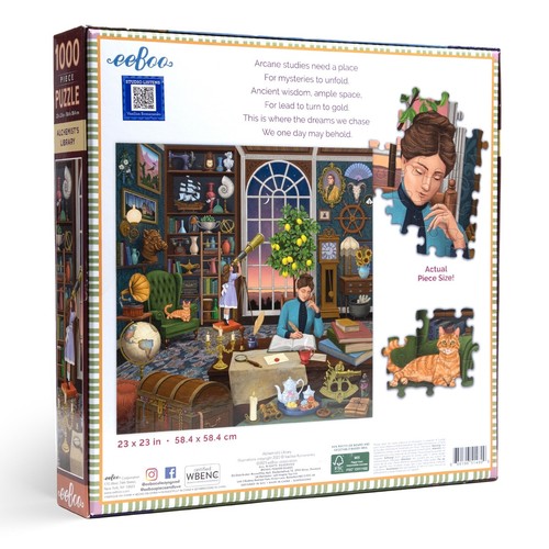 Rompecabezas de 1000 piezas Alchemist’s Library de eeBoo - Imagen 5 de 5
