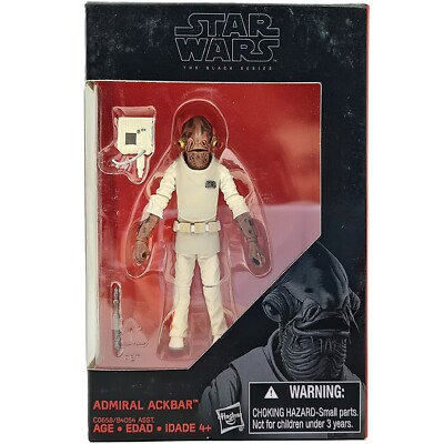 ADMIRAL ACKBAR FIGURE 2016 STAR WARS BLACK SERIES OVP HASBRO TOY FILM COMMANDER