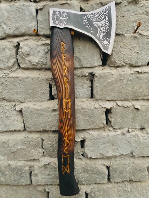 Custom Handmade Forged Carbon Steel Viking Axe For Collector Best For Gift