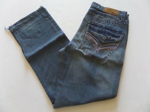 Jeans Size-34X32 Straight Blue Zipper 