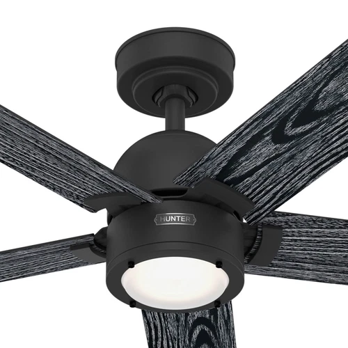 Hunter 52 inch Erling ENERGY STAR® Matte Black Ceiling Fan, Light Kit, Remote - Picture 12 of 16