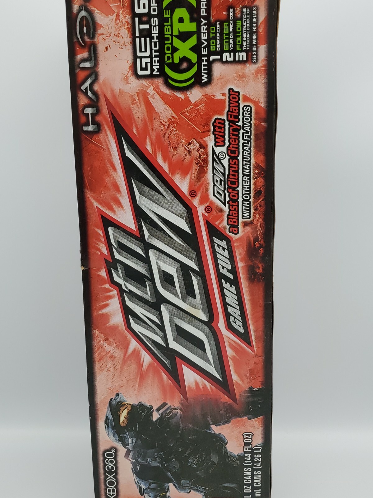 Halo 4 XBOX 360 Mountain Dew Mtn Dew Game Fuel Citrus Cherry 12 Pack Box  EMPTY | eBay