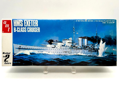 HMS Exeter B-Class Cruiser AMT 1:700  NIB Sealed 