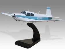 Mooney M20E Desk Wood Airplane New Model Large Scale 1/24