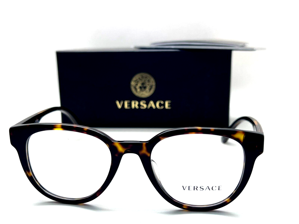 Versace Eyeglasses MOD. 3317F 108 HAVANA BROWN FRAME 51-20 