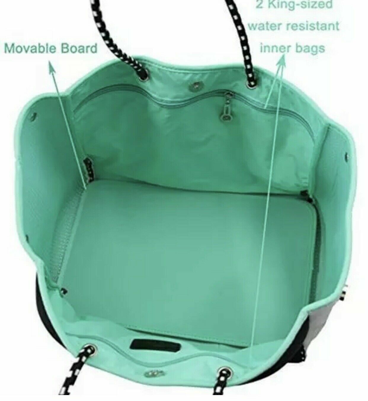 QOGiR Neoprene Multipurpose Tote Bag with Inner Z… - image 2
