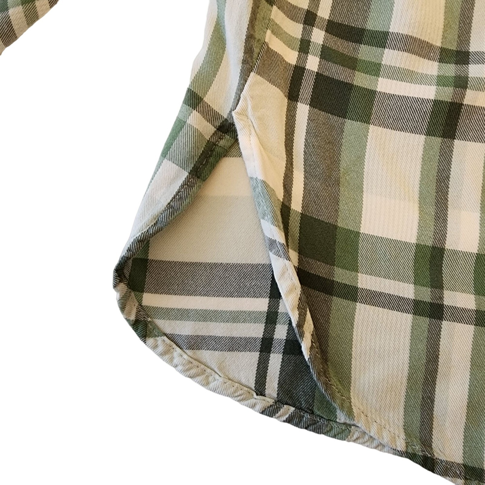 Universal Thread Button Down Plaid Shirt Green Si… - image 15