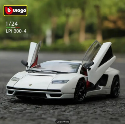 LAMBORGHINI COUNTOCH LPI 800-4 DIECAST COLLECTOR MODEL SPORTS CAR 1/24 BURAGO