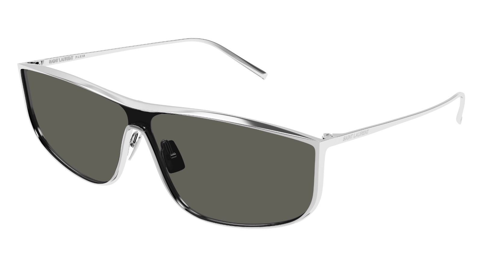 Saint Laurent SL 605 LUNA Occhiali da sole argento verde (001)