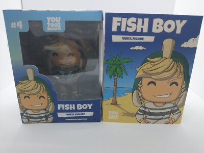 YouTooz Fish Boy # 4 Vinyl Figure Limited Edition Code Unscratched