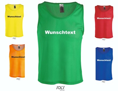 Sol´s Trainingsleibchen Markierungshemd  optional mit Brustdruck 10-Pack LT90210