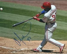 Autographed 8x10 ODUBEL HERRERA  Philadelphia Phillies photo - COA
