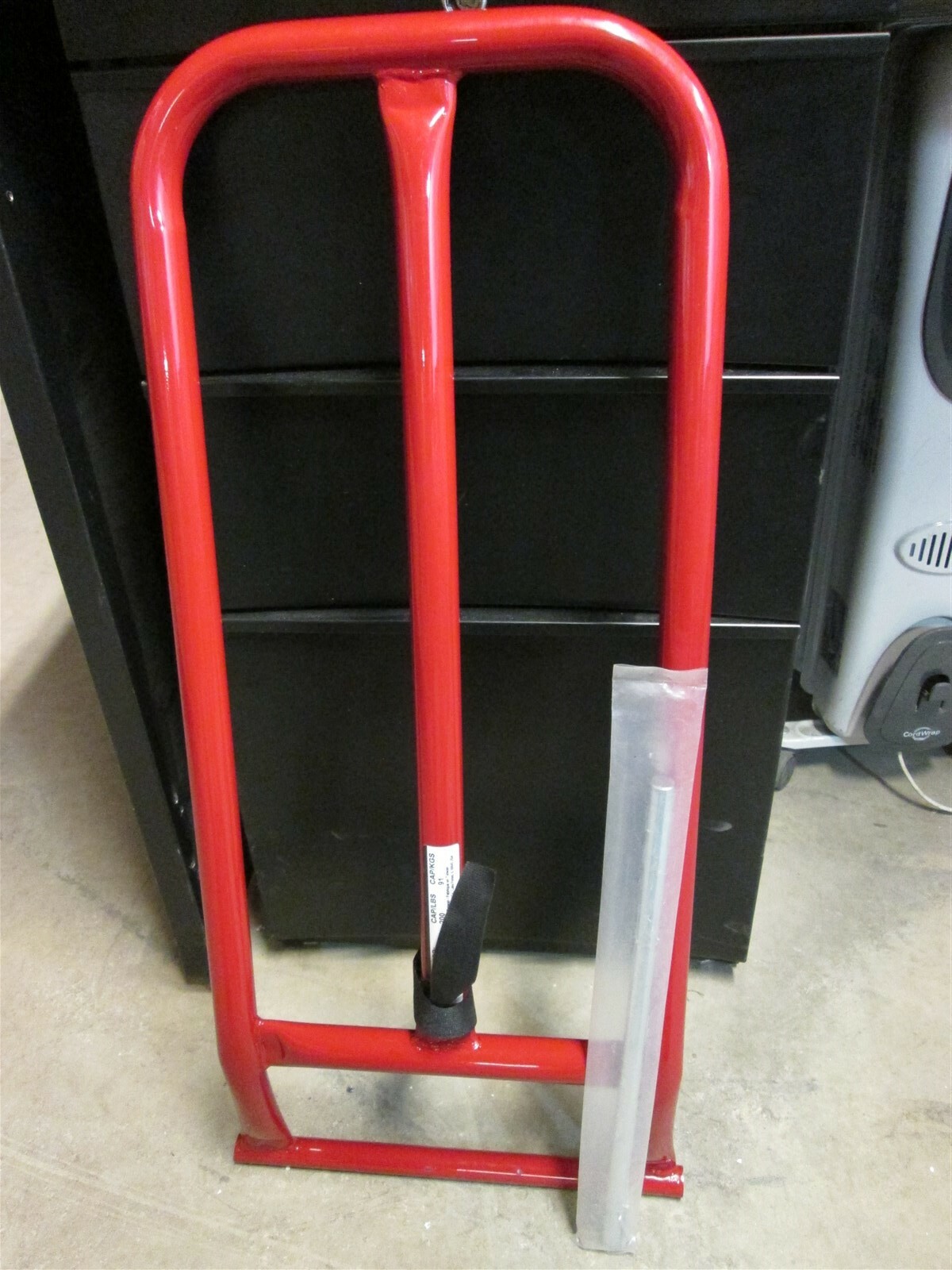 Hand Truck Nose Plate Extension Overall L 27" x W 11" Red Finish Steel