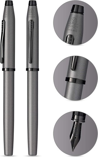 Cross Century II Gunmetal Gray Lacquer Fountain Pen, Premuim Pen, Gift Box - Bild 2 von 5