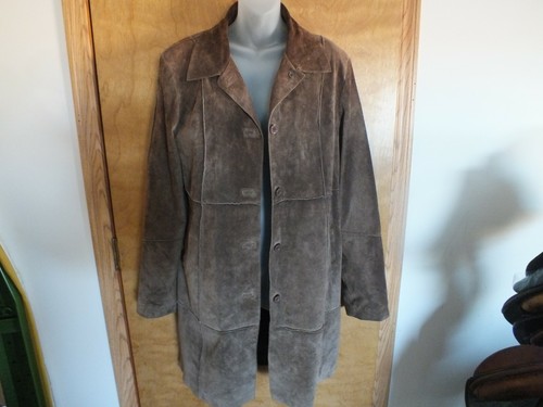 BRANDON THOMAS Leather Jacket Coat #CF 