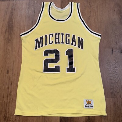 Michigan Wolverines Jersey Vintage 1980s Basketball Deadstock NOS 