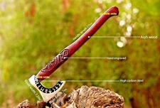 27” MDM Custom Handmade Viking Helm Of AWE High Carbon Steel Axes and Hatchets X