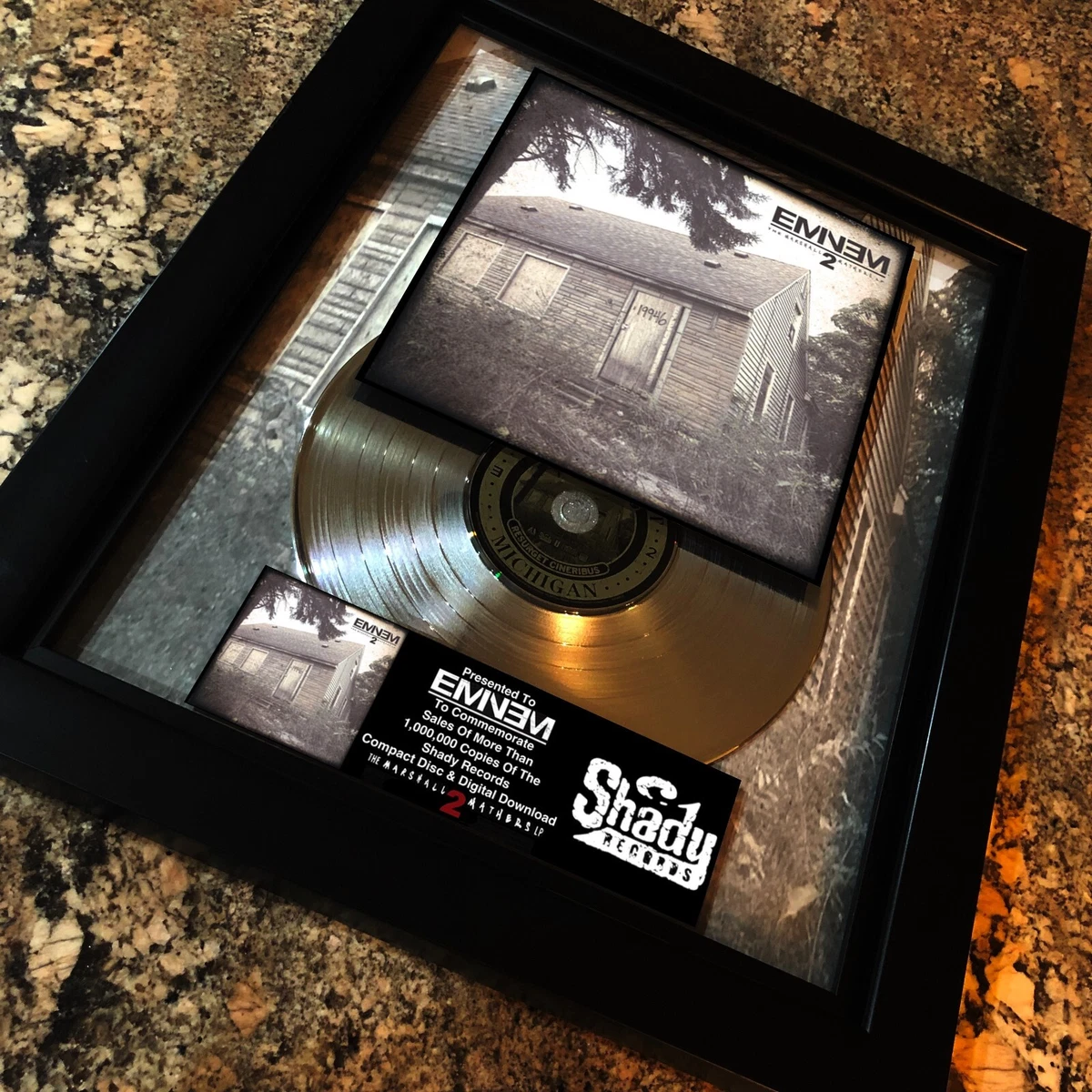 EMINEM ( THE MARSHALL MATHERS LP 2 ) Award Vinyl LP CD Record.