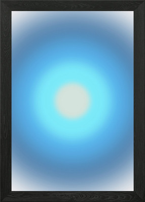 Blurred Light Blue Gradient Framed Wall Art Poster Canvas Print Picture