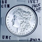 1887 BU GEM MORGAN SILVER DOLLAR UNC MS+++ U.S. MINT RARE COIN 8419