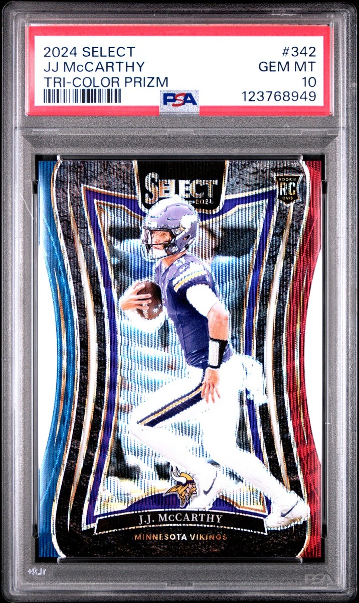 2024 Panini Select - Suite Level J.J. McCarthy #342 Tri-Color