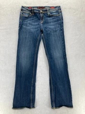 Vigoss Tokyo Bootcut Jeans Women's Juniors 15 Blue Stretch Denim Grunge Rock Y2K