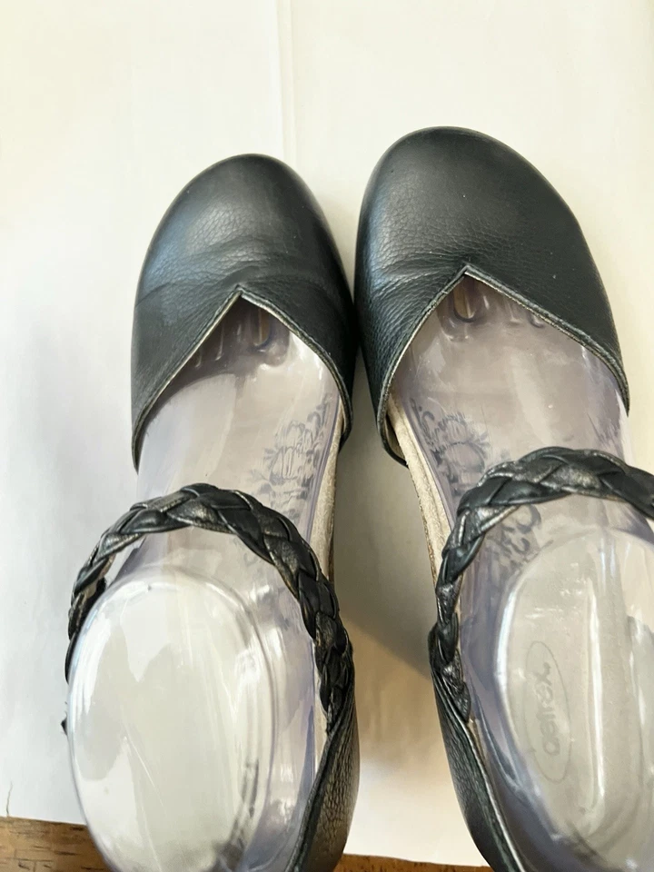 Туфли комфортные женские Aetrex Mia черная кожа Mary Jane на танкетке 8,5 39 регулируемые - Изображение 4 из 4