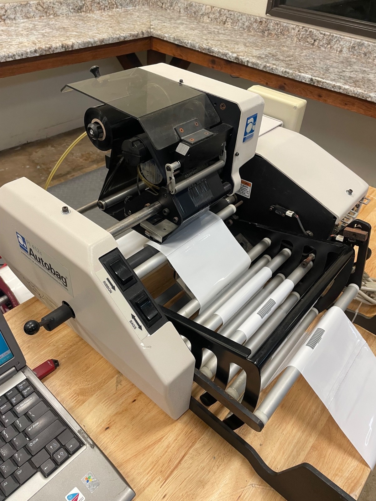 Automated Packaging Autobag PI-412c  Imprinter for Bagging System