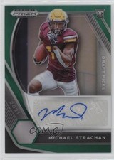 2021 Panini Prizm Draft Picks Green Mike Strachan Michael #DPA-MST Auto un2
