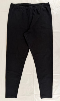 Simply Vera Vera Wang Womens Leggings Black Stretch Pants Tapered Leg Size Large