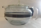 VNTG Pyrex Tea Pot Only Blue Tint Pot & Clear Lid W14 L11 VERY LAST PRICE DROP!!