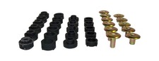 Body Mount Kit - Black Zinc Finish, Crown Automotive