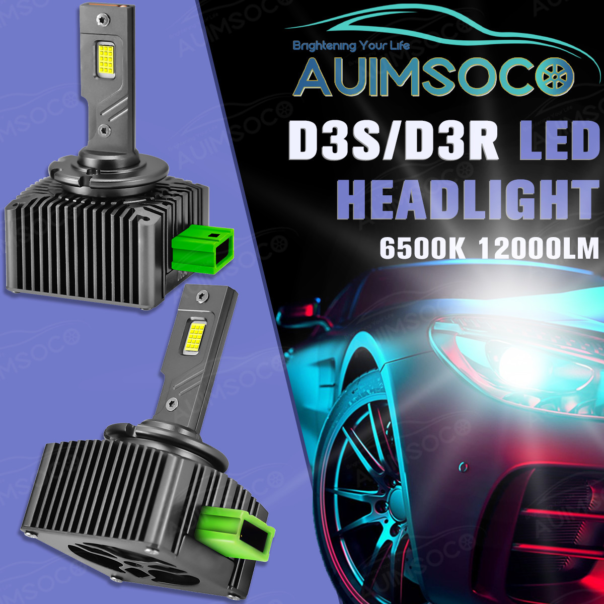 Maserati Ghibli 2014-2018 Left, right Low/high beam headlights Pair