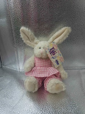 Acme Tag Alongs Bunny Plush Pink Gingham Dress Andys Floral Creations Georgia