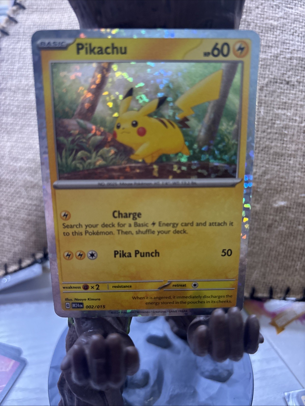 Pikachu 002/015 McDonald's 2024 Holo
