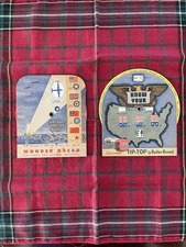 2 Vintage Bread Dials- Wonder Bread WW2 Aircraft Spotter/ Tip Top Bread