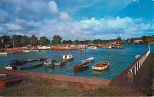 AK - Oulton Broad Lowestoft - Hafen mit Boote...