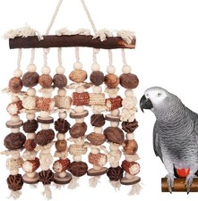 Chew Toy - Natural Wood Bird Tearing Toy for Large Birds