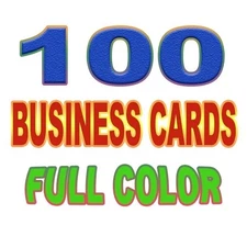 Business Cards 100 PCS Full Color Print