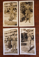 WW2 Serviceman Photos 1940's Black White Lot of 4