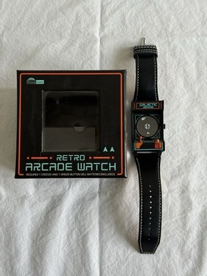 ThinkGeek Retro Arcade Watch Galactic Defense Working w/ Box NEW