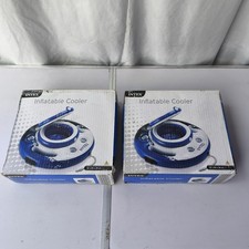 2x Intex Inflatable Cooler Float 84cm Holds 30 Cans Cup Holders New Boxed